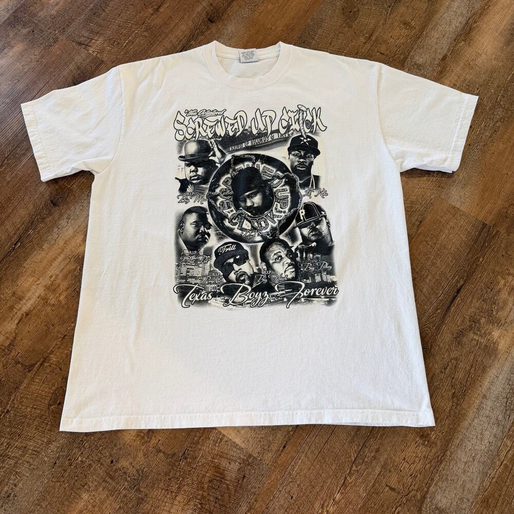 DJ Screw Screwed Up Click Houston Rap Graphic Tee Fat Pat Big Moe Pimp C 2XL